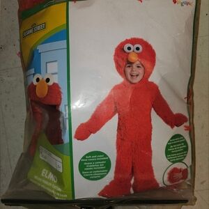 Sesame Street Elmo Fuzzy Kids Costume - Bright Red